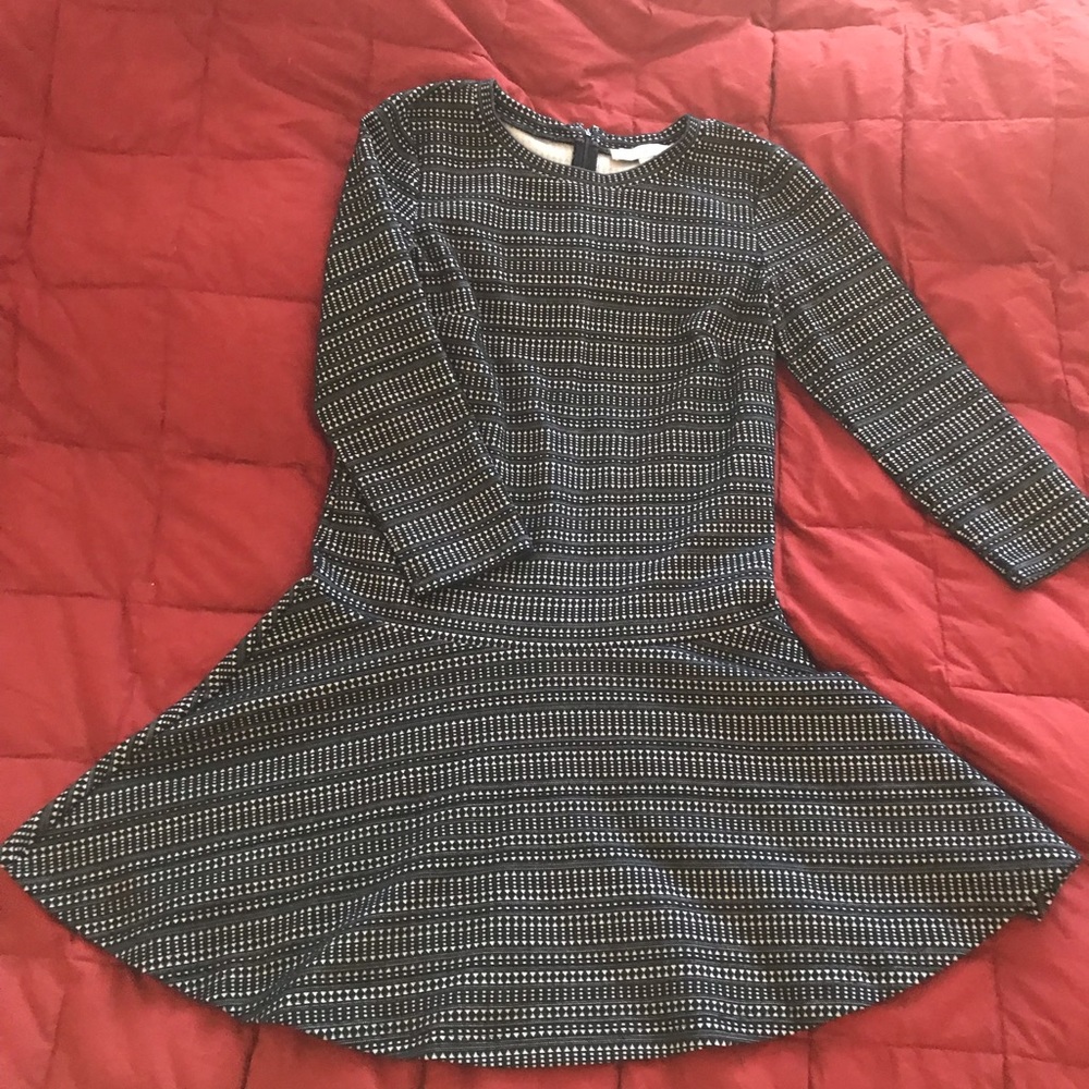 NWOT Loft dress. Flippy skirt. Ponte. Wrinkle free